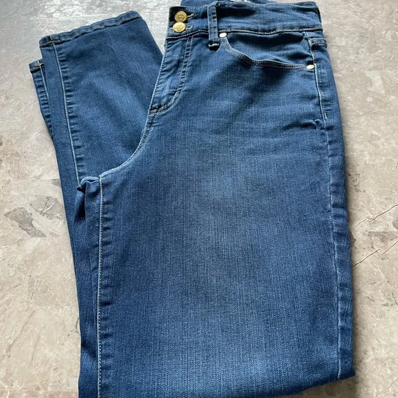 Anne Klein High Rise Slim Straight Jeans - Picture 6 of 6